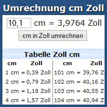 umrechnung zoll cm|Umrechnung von Zoll in cm und von cm in Zoll! › Umrechnung Zoll cm